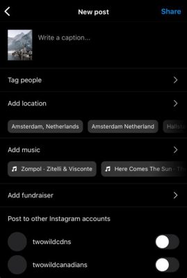 instagram how to add music to post